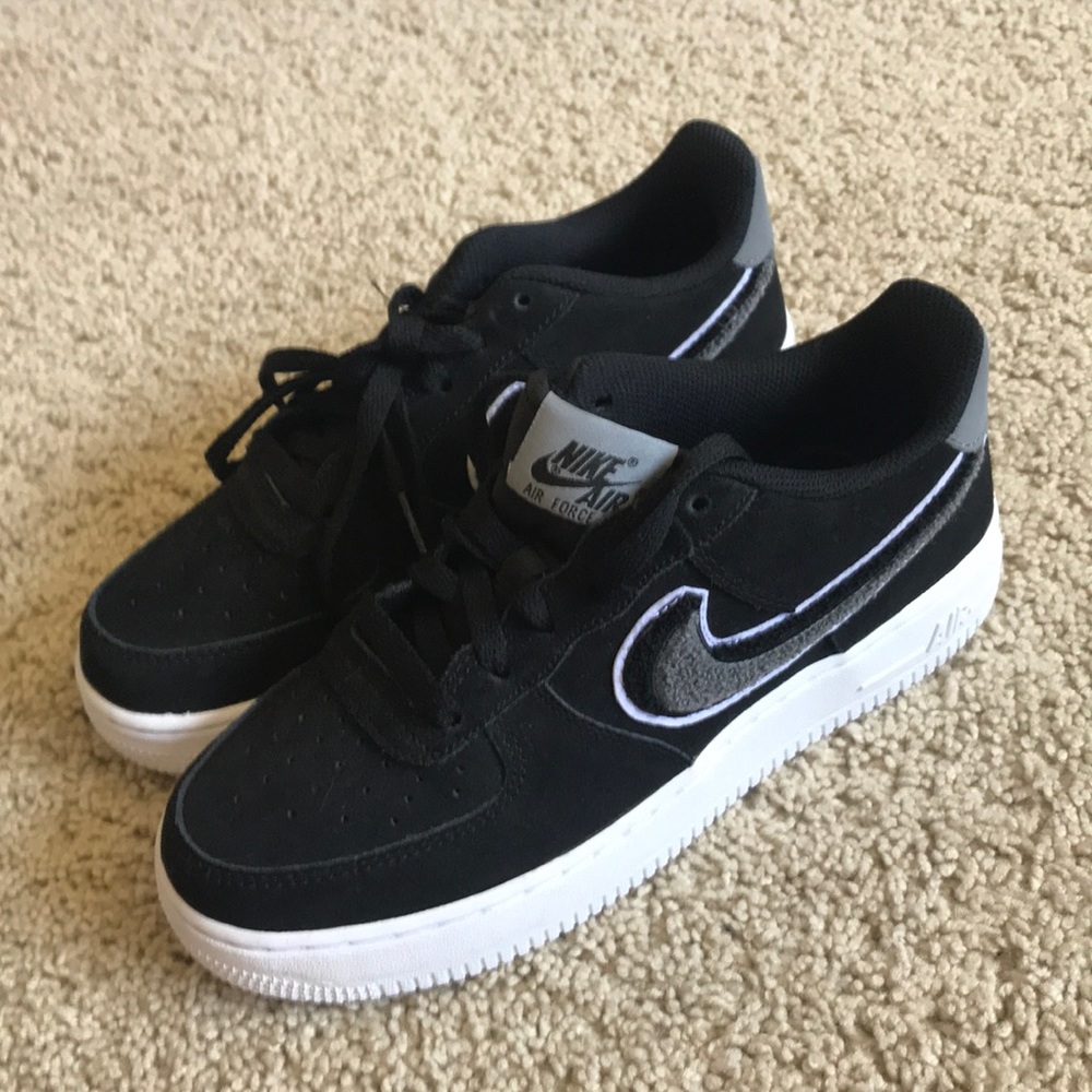 Brand new black and grey Nike Air Force ones